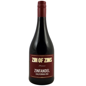 ZIN OF ZINS ZINFANDEL CALIFORNIA